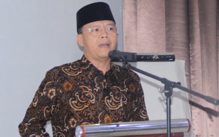 Wagub Rohidin, saat membuka acara Rapat Koordinasi Daerah (Rakorda) Kesbangpol Provinsi Bengkulu, di Bengkulu, Jumat (21/4) malam.