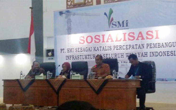 Sosialisasi PT SMI r Selasa (9/5/2017) di gedung serba guna Pemda Provinsi Bengkulu.