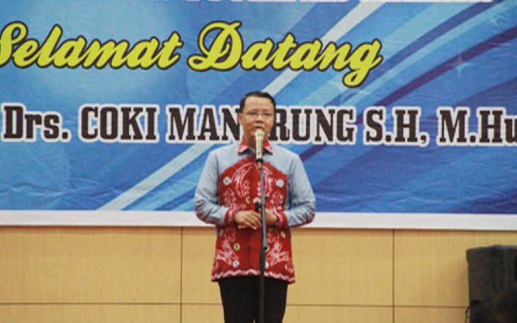 Wakil Gubernur Bengkulu Rohidin Mersyah saat menghadiri pisah sambut Kapolda Bengkulu