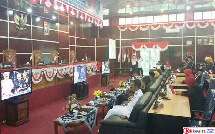 Rapat Paripurna Istimewa Mendengarkan Pidato Kenegaraan Presiden RI, Rabu (16/08/2017).