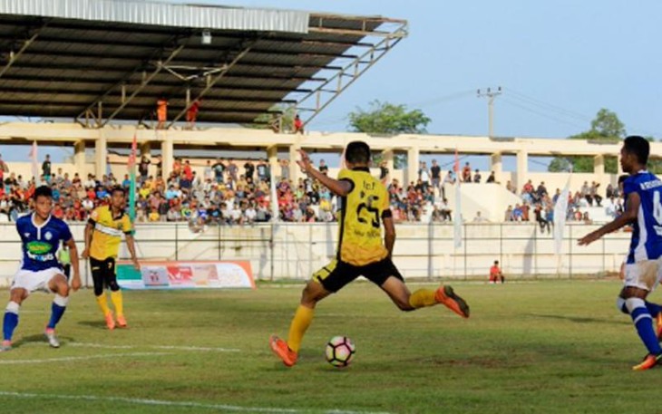 Tim PS Bengkulu saat berlaga dilaga kandang