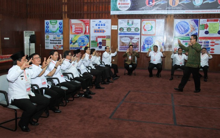 Workshop Tunas, Sistem, dan Komite Integritas untuk bupati, walikota dan ketua DPRD kabupaten-kota se-Provinsi Bengkulu.
