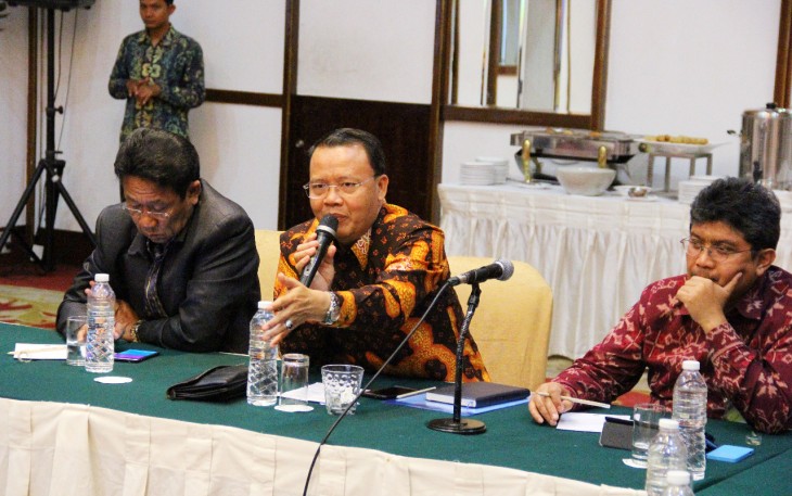 Paparan potensi energi yang dimiliki Provinsi Bengkulu oleh Plt. Gubernur Bengkulu Rohidin Mersyah.