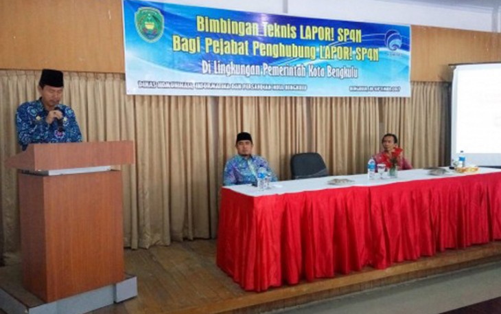 Bimtek aplikasi Layanan Aspirasi Pengaduan Online Rakyat (Lapor) Sistem Pengelolaan Pengaduan Pelayanan Publik Nasional (SP4N)