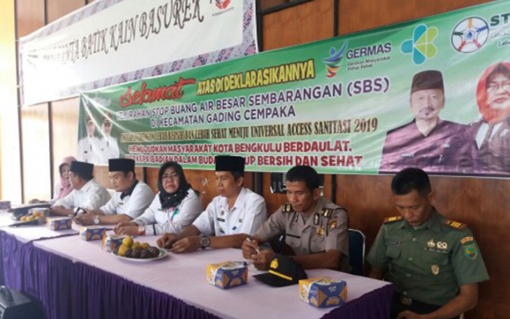 Pemkot Bengkulu kembali menggelar deklarasi Stop Buang Air Besar Sembarangan