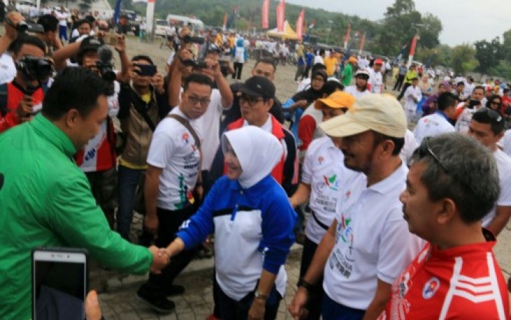 Menpora Imam Nahrawi melepas peserta Gowes Nusantara di Kota Bengkulu