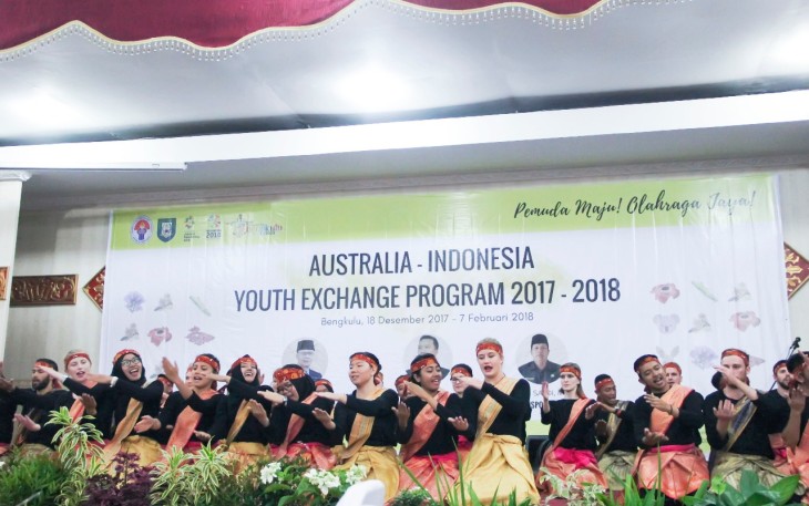 Pembukaan Pertukaran Pemuda Indonesia Australia Tahapan di Indonesia diselenggarakan di Provinsi Bengkulu