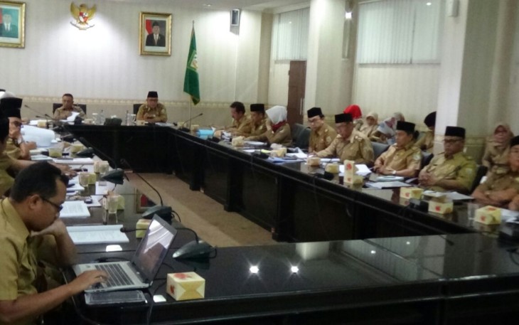 Rapat Sosialisasi Peraturan Gubernur (Pergub) Bengkulu, Nomor 1 tahun 2018.