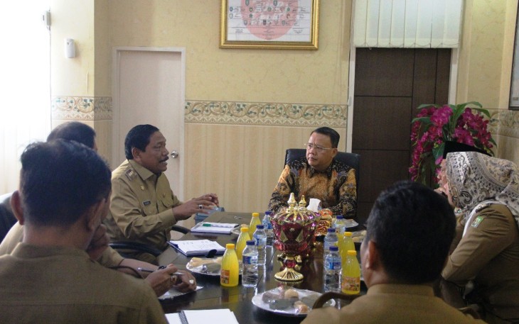 Bupati Bengkulu Utara Mi’an Gelar Rapat Terbatas Dengan Plt Gubernur Rohidin Mersyah