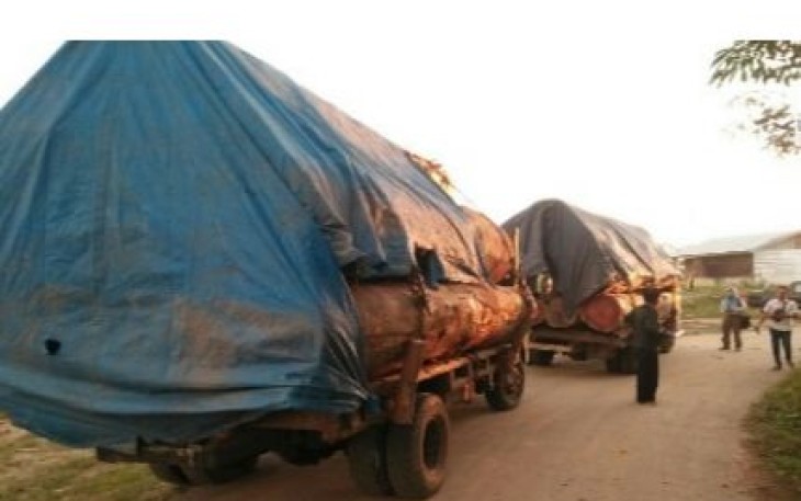 Dua Truk saat diamankan
