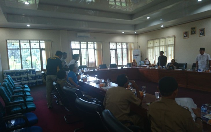 Nampak Kadishub dan Anggota Dewan Kota Bengkulu saat tersulut emosi