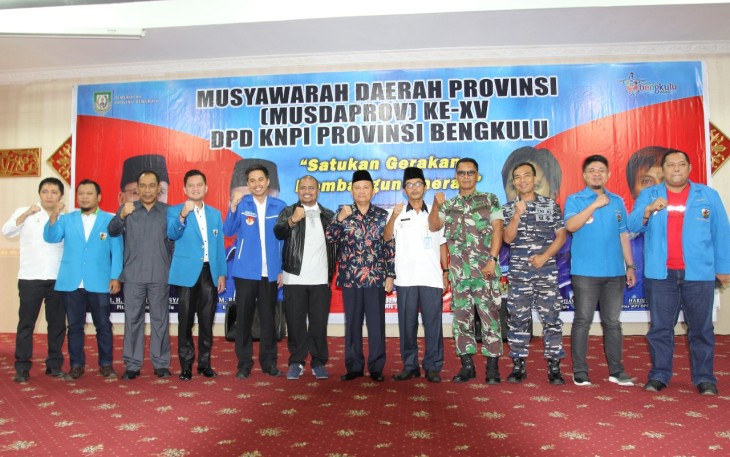 Musdaprov Ke XV DPD Komite Nasional Pemuda Indonesia (KNPI) Provinsi Bengkulu, Rabu (25/4)