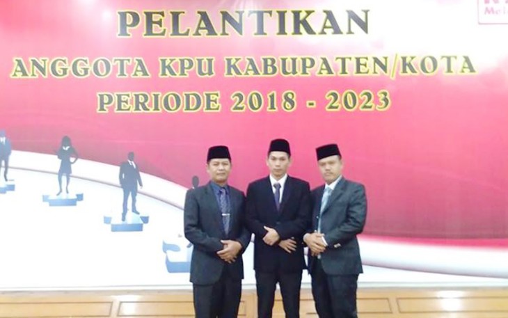 Tiga Komisioer Komisi Pemilihan Umum (KPU) Kepahiang