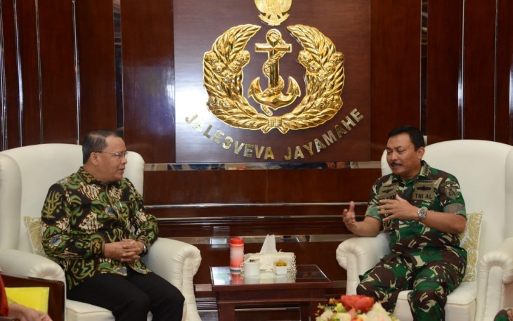 Plt Gubernur Bengkulu Rohidin Mersyah temui Kepala Staf Angkatan Laut.