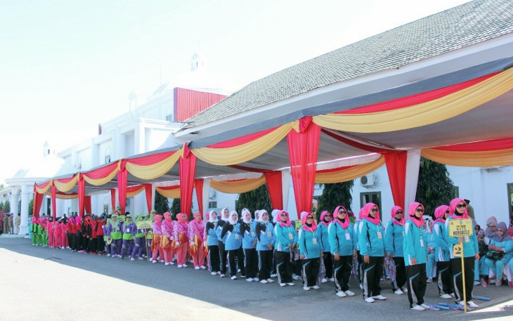 Peserta Jambore PKK Tingkat Provinsi Bengkulu