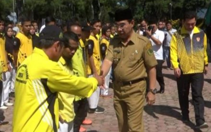 Bupati Rejang Lebong Ahmad Hijazi Lepas Kontingen Atlet Peserta Porprov