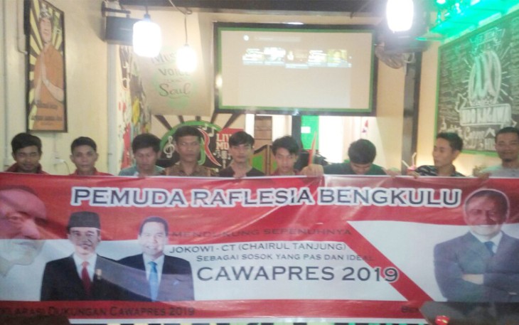 Beberapa Pemuda Raflesia Dukung CT jadi Cawapres dampingi Jokowi di Pilpres 2019