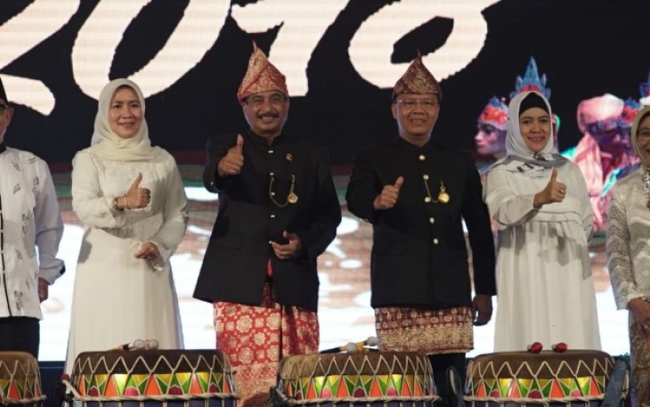 Penutupan Festival Tabut di Bengkulu yang dihadiri Menteri Pariwisata RI Arief Yahya