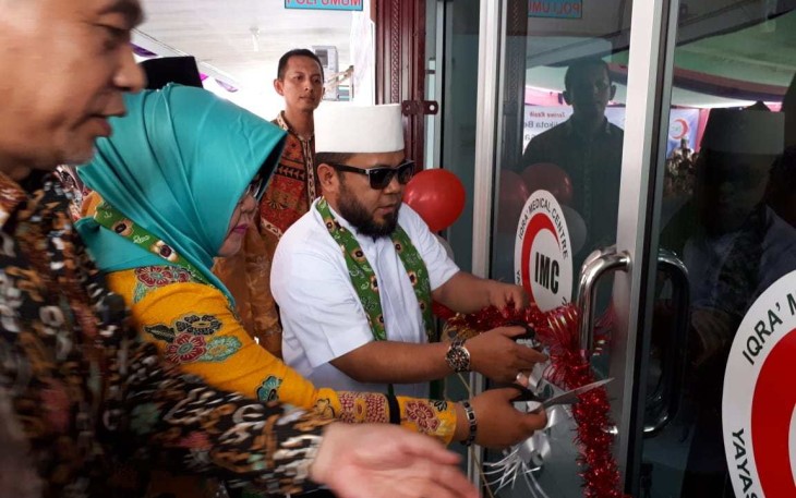 Walikota Bengkulu Helmi Hasan, Grand Launching Klinik Pratama Iqra Medical Centre Yayasan Alfida,Kelurahan Bajak pada Sabtu(6/10/2018).