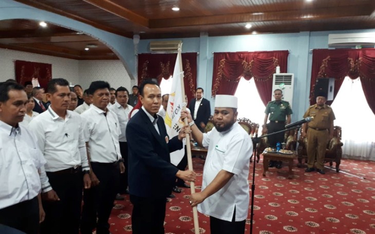 Pelantikan Pengurus KONI Kota Bengkulu.