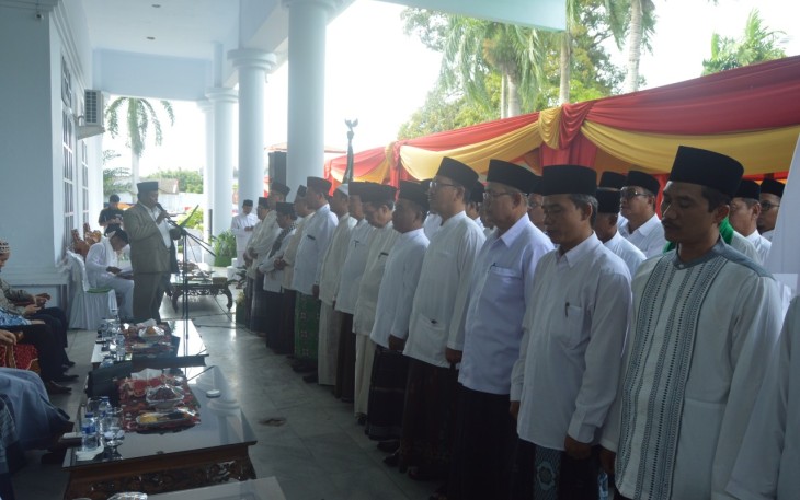 Pengurus Wilayah Nahdlotul Ulama (NU) Provinsi Bengkulu masa khidmat 2018-2023 resmi dilantik di Rumah Dinas Wakil Gubernur Bengkulu, Kamis (15/11/2018)