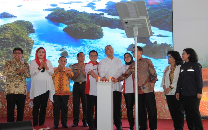 Sekda Provinsi Provinsi Bengkulu Nopian Andusti, Hadiri Soft Launching Program Desa Terang Terintegrasi KUR Sektor Produksi Wilayah Sumatera.