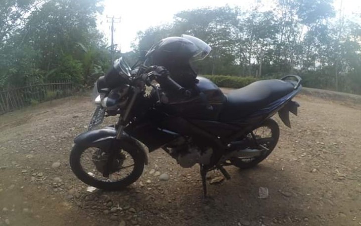 Motor Korban yang hilang saat diparkir di depan rumah