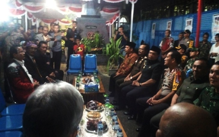 Suasana kunjungan Kapolda bersama unsur Muspida ke Gereja Katolik Santo Yohanes