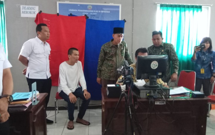 Rekam cetak KTP-el di Lapas dan Rutan Bengkulu
