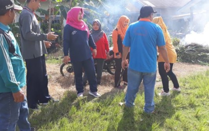 Gerakan Serentak Pemberantasan Sarang Nyamuk (PSN), Jumat (01/02/2019).