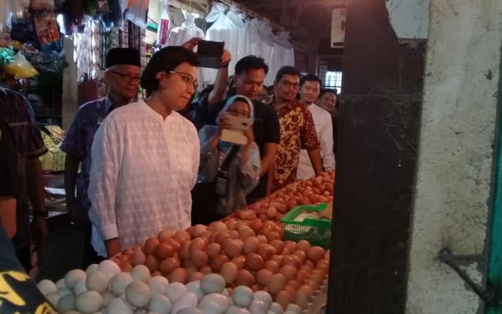 Sri Mulyani saat Blusukan ke PTM Bengkulu