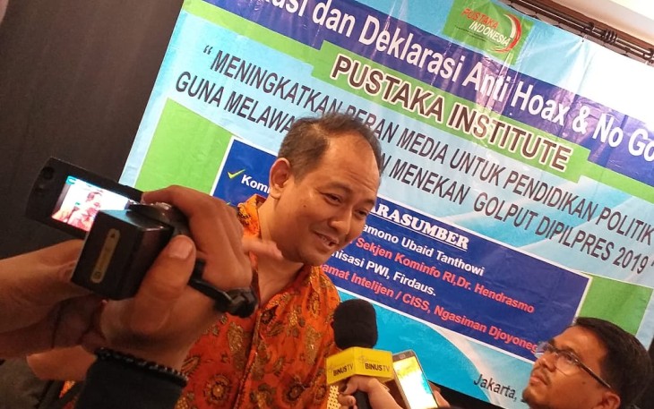 Staf Ahli Sekjen Kementerian Komunikasi dan Informatika (Kominfo) Hendrasmo