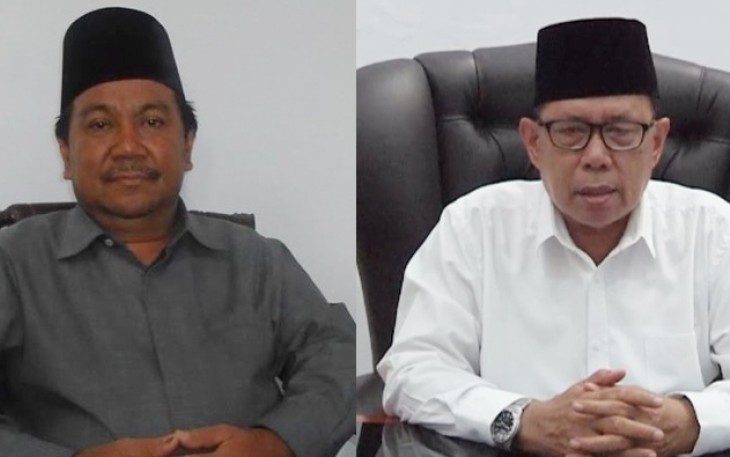 Ketua MUI Bengkulu (Prof Dr Rohimin) dan Ketua PWNU Bengkulu (Dr Zulkarnain Dali)