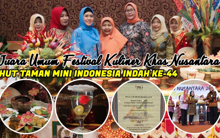 Kado Istimewa Hari Kartini, Bengkulu Raih Juara Umum Festival Kuliner Khas Nusantara VI di Jakarta