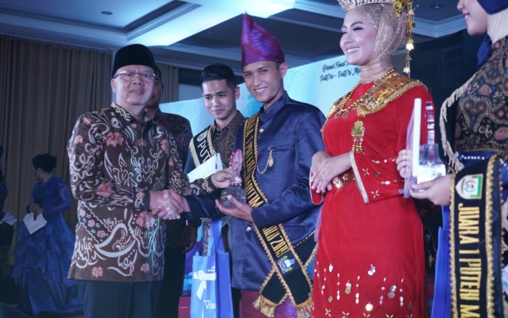 Redho Febrianto dari Kabupaten Bengkulu Tengah menjadi Juara Putra Maritim Bengkulu 2019