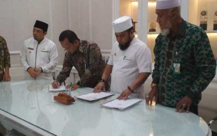 Wali Kota Bengkulu Helmi Hasan Teken MoU Dengan Baznas Kota Bengkulu 