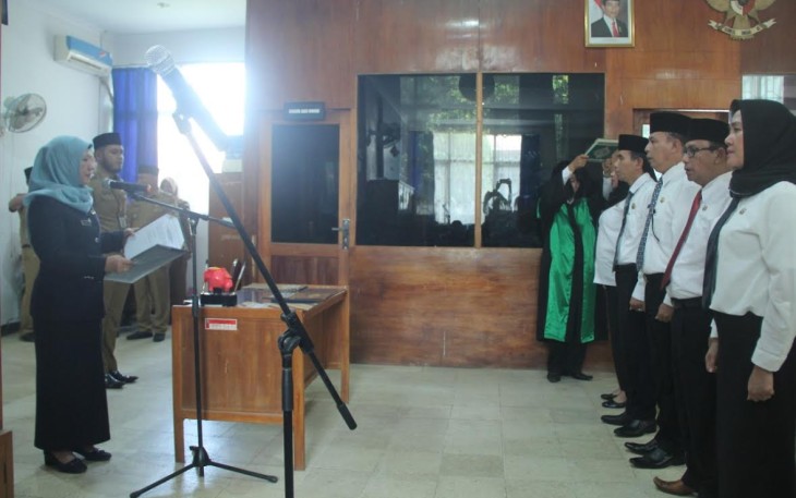 Pelantikan Susulan Pejabat Administrasi Pemprov Bengkulu