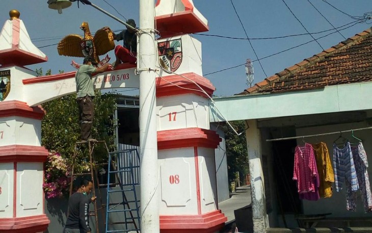 TNI Juga Percantik Desa Sasaran