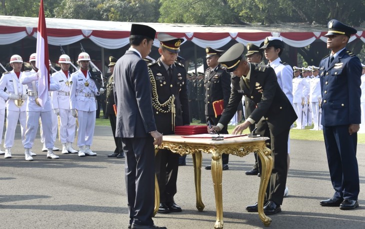 Suasana Pelantikan Perwira TNI-POLRI