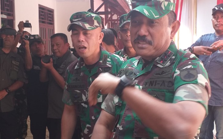 Panglima Kodam IV Mayjen TNI M. Effendi Kunjungi lokasi TMND 105/Tegal