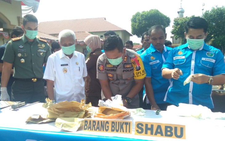 Barang Bukti Hasil Pengungkapan Perkara Narkotika Dimusnahkan