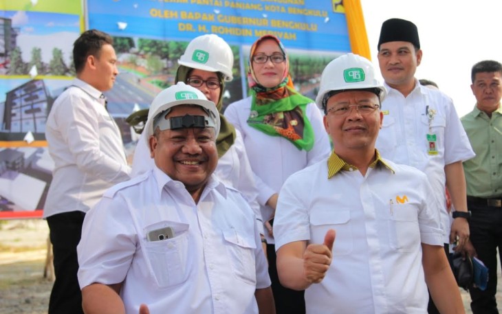 Pembangunan Taman Pasir Putih dan Gedung Bapelkes Provinsi Bengkulu Resmi Dimulai