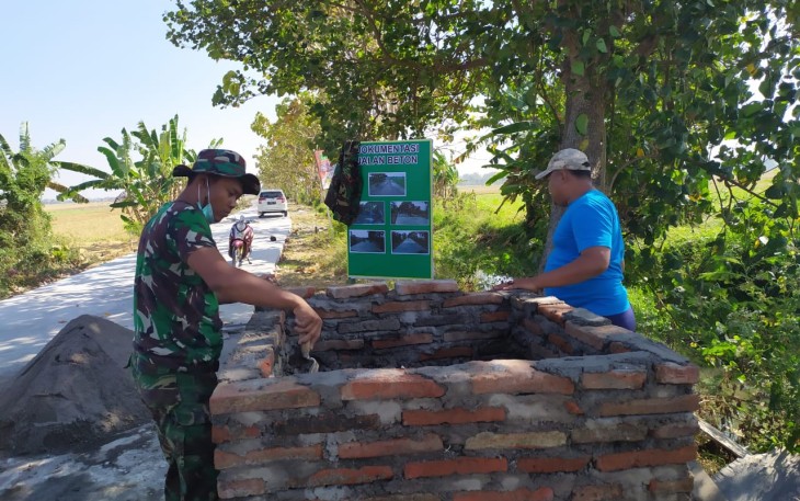 Prasasti TMMD Kodim 0716/Demak Siap Dibangun di Desa Kali Kondang