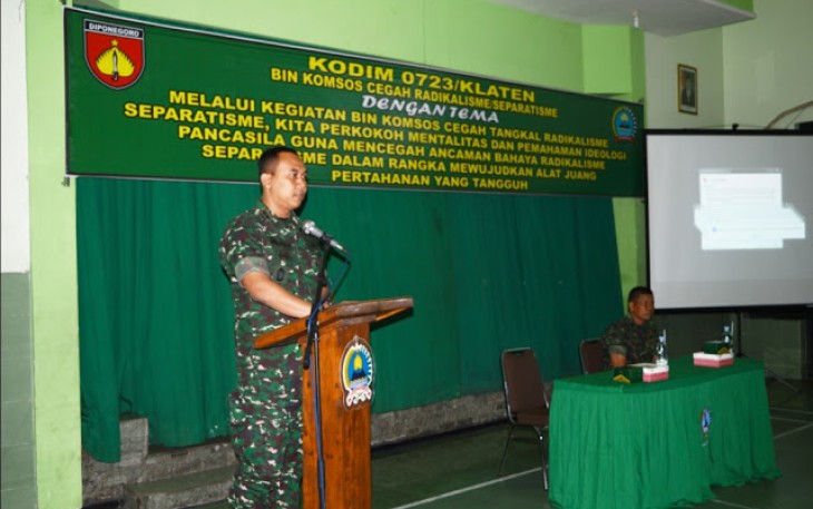 Sambutan Letkol Kav Minarso SIP Dandim 0723 Klaten
