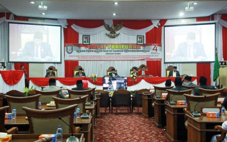 Paripurna DPRD Provinsi Bengkulu 
