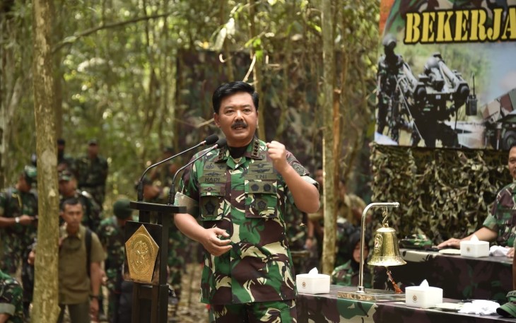 Panglima TNI saat memberikan Arahan