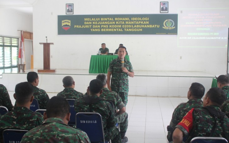 Dandim 0209/LB Gelar Penyuluhan Bintal