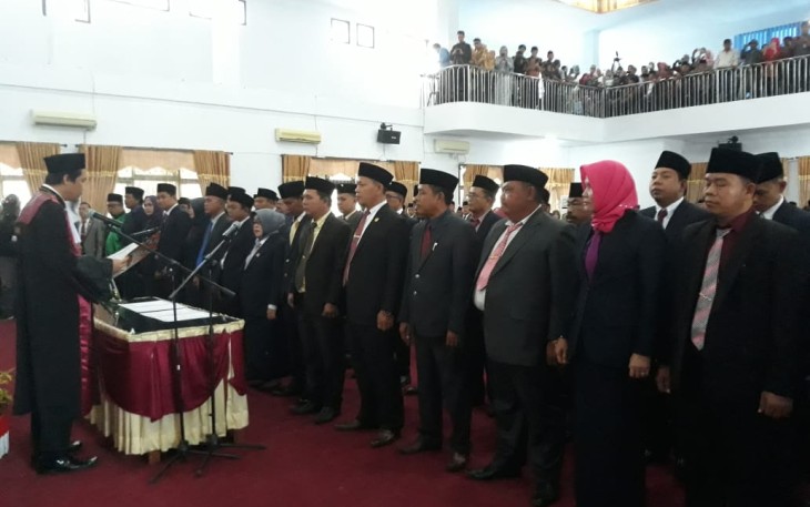 Pengucapan Sumpah Jabatan DPRD Kabupaten Seluma Periode 2019 2024 