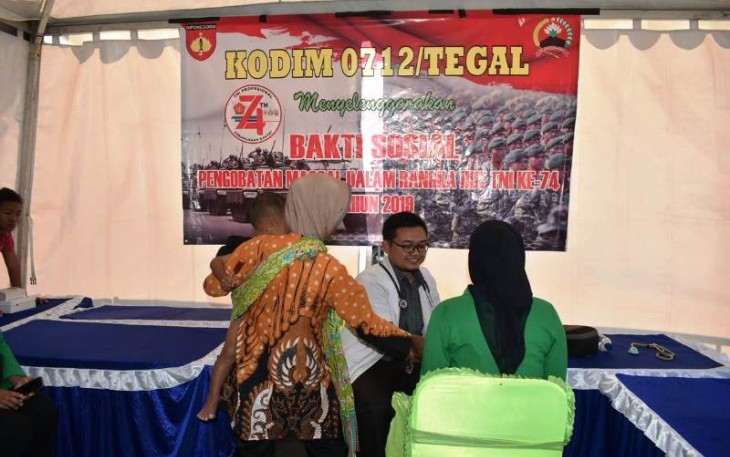 Dokter Putra Daerah Dilibatkan  Pembangunan TMMD Reguler Tegal