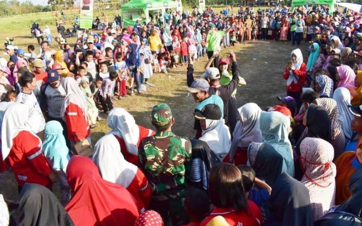 Lomba Tradisional  Semarakan HUT RI di Lokasi TMMD Tegal